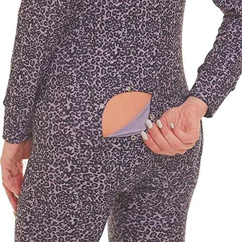 Drop Seat Pajamas - Sexy Deep V Neck Cooling Butt Flap Pajamas Onesie Long Sleeve - AngAbRiel Best Lingerie Shop Online