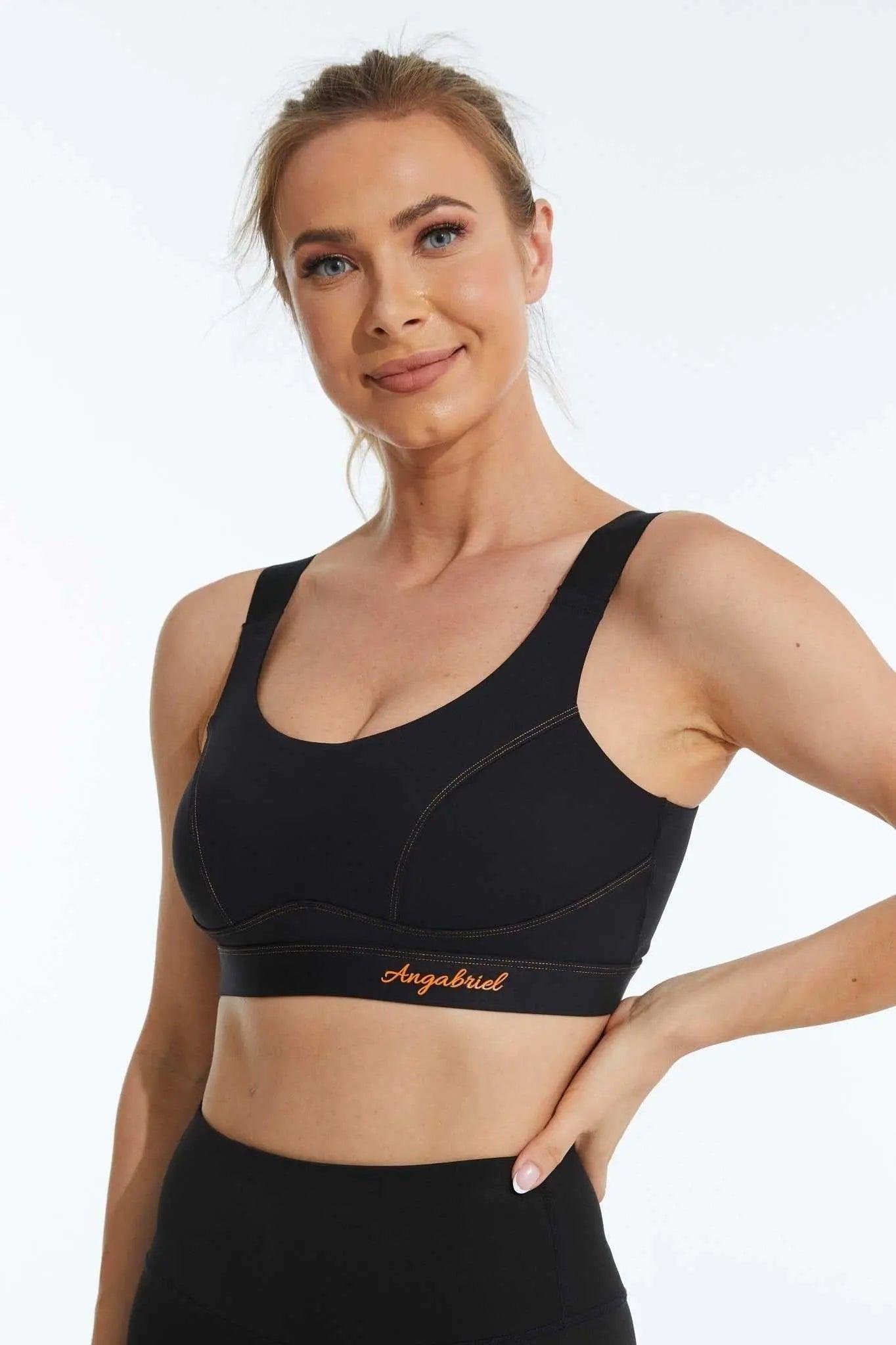 Wirefree Criss-Cross Back Adjustable Straps Sports Bra for Women