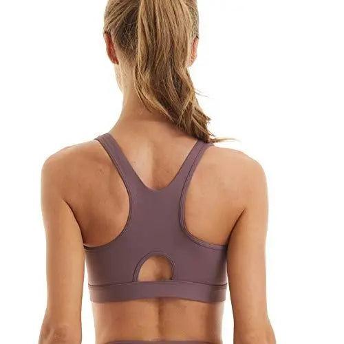 Wirefree women's high impact zip front sports bra