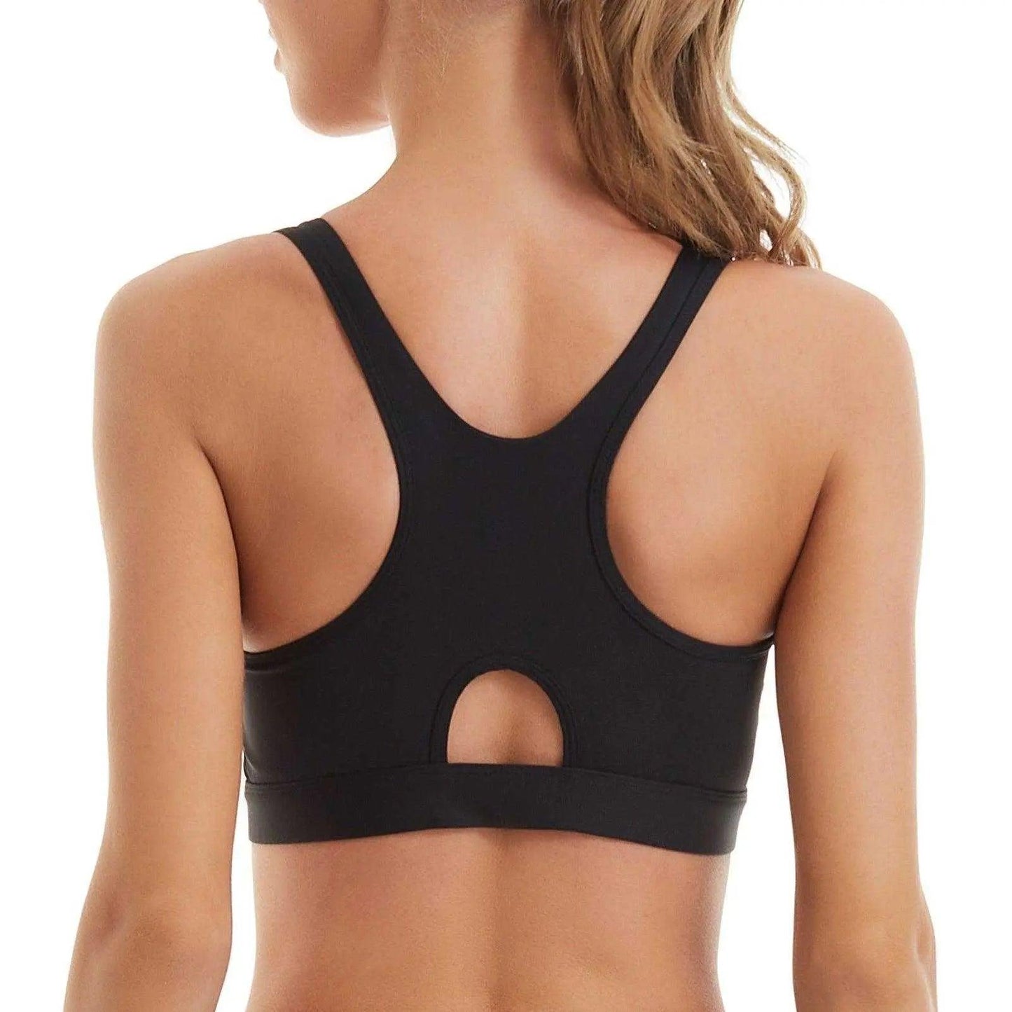 Wirefree women's high impact zip front sports bra