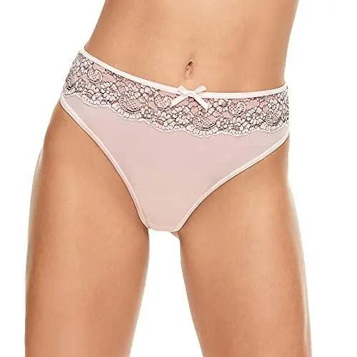 Women High Leg Floral Lace Thongs G-string T-Back Low Waist