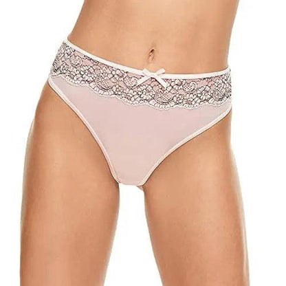 Women High Leg Floral Lace Thongs G-string T-Back Low Waist