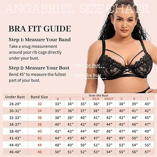 Women's  Minimizer Plus Size Lace Underwire Plunge Bra