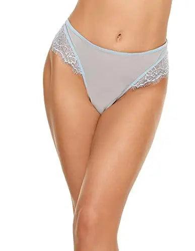 Women's Everyday Underwear Floral Lace Briefs Mesh thong