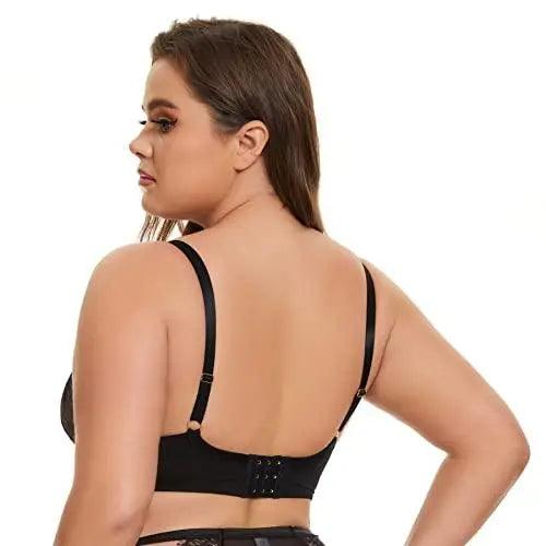 hcuribad Bras for Women, Women's Unlined Plus Size Full Bust Sheer Sexy  Lace Push Up Thin Cup Bra, Shapermint Bra，Push Up Bras for Women,  Shapermint