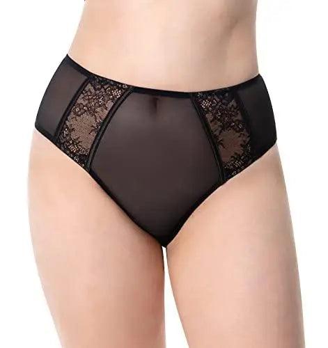 Women's plus size Lace Brief Hi-Cut High Waist Bikini