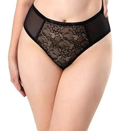 Women's plus size Lace Brief Hi-Cut High Waist Bikini